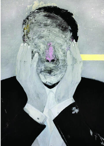 mixed media on canvas